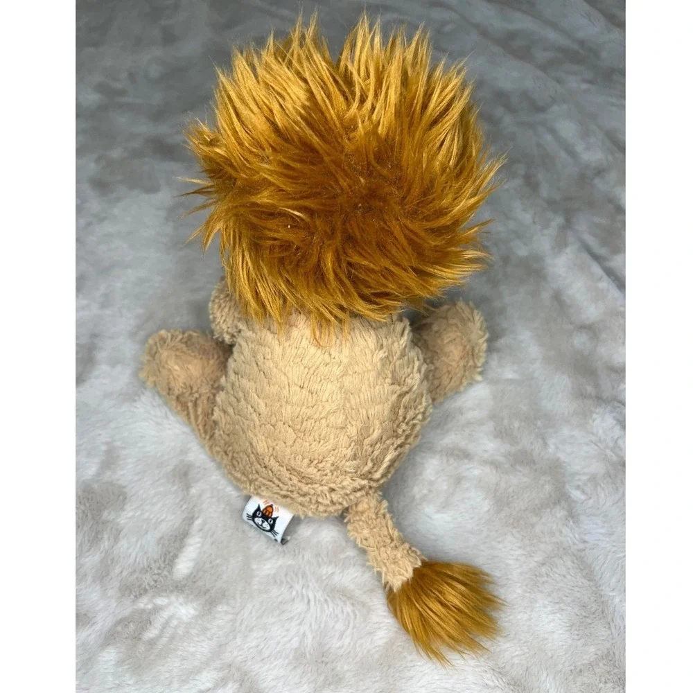 Retired Jellycat Lion Plush Stuffed Animal Medium Tan Orange Mane Collector Toy